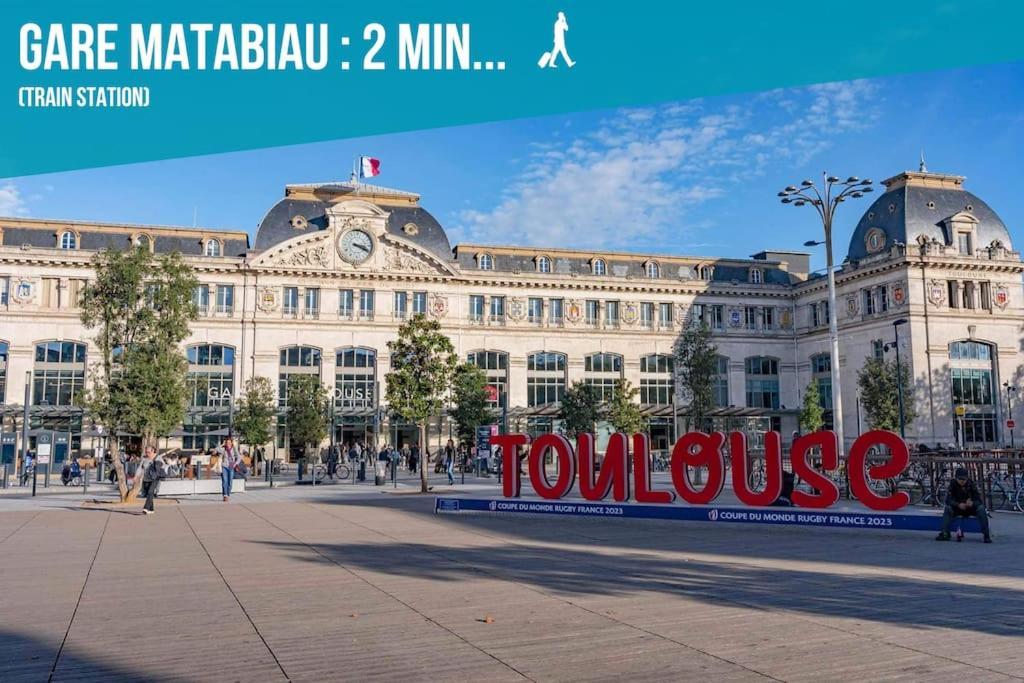 トゥールーズDuplex - Centre - Gare Matabiauアパートメント エクステリア 写真